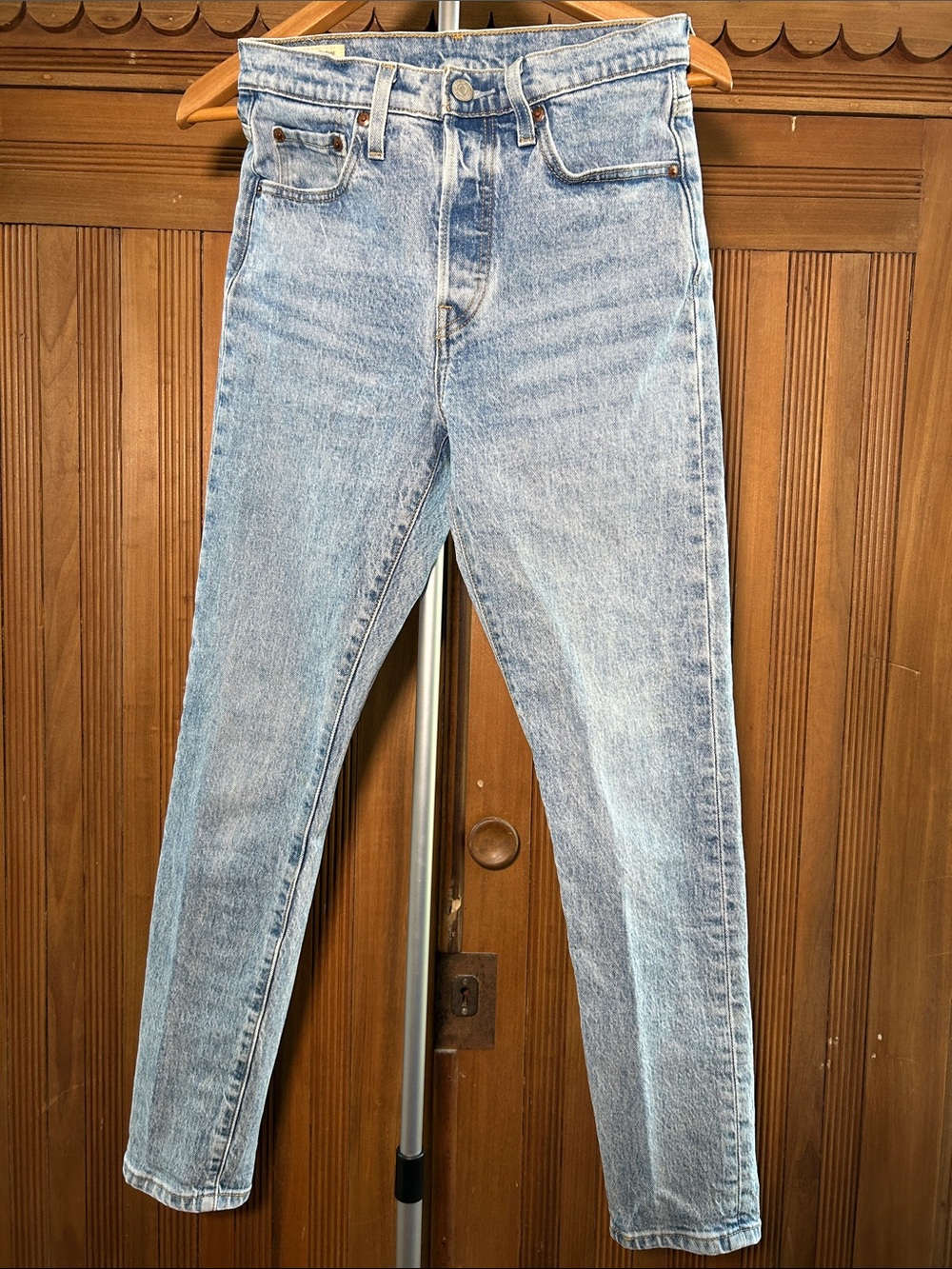 Levi’s 501 S Skinny Light Wash High-Rise Jeans Women’s Size 25x30